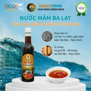 Nước Mắm Cá Cơm Nguyên Chất Ba Lạt 30 Đạm, Nước Mắm Chắt Truyền Thống Chai 500ml